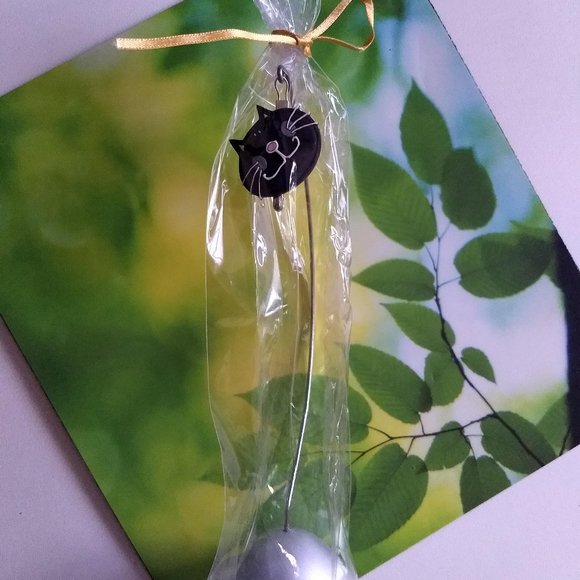 3/$25 vintage Y2K black cat stand up photo clip holder 🎈HOST PICK🎈 - Picture 3 of 5